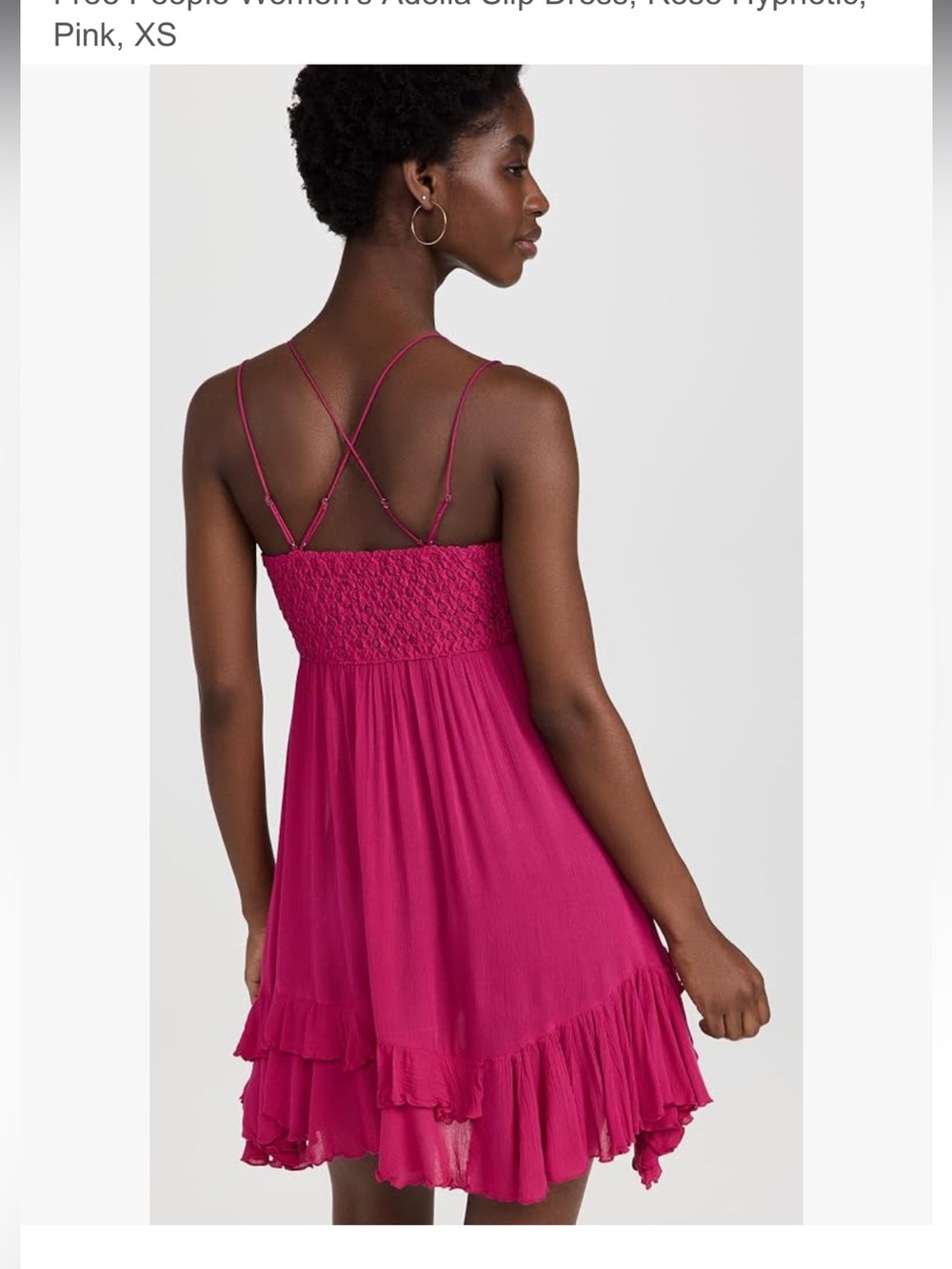 Free People FP One Adella Pink Slip Dress Womens Size Medium - Picture 2 of 8